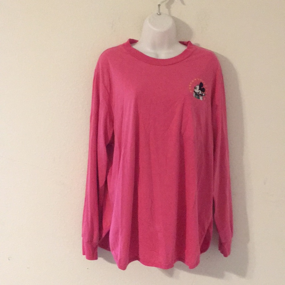 Vintage mickey & co long sleeve pocket t shirt